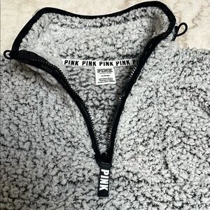 PINK Victoria's Secret Cozy Gray Fleece Sleepwear